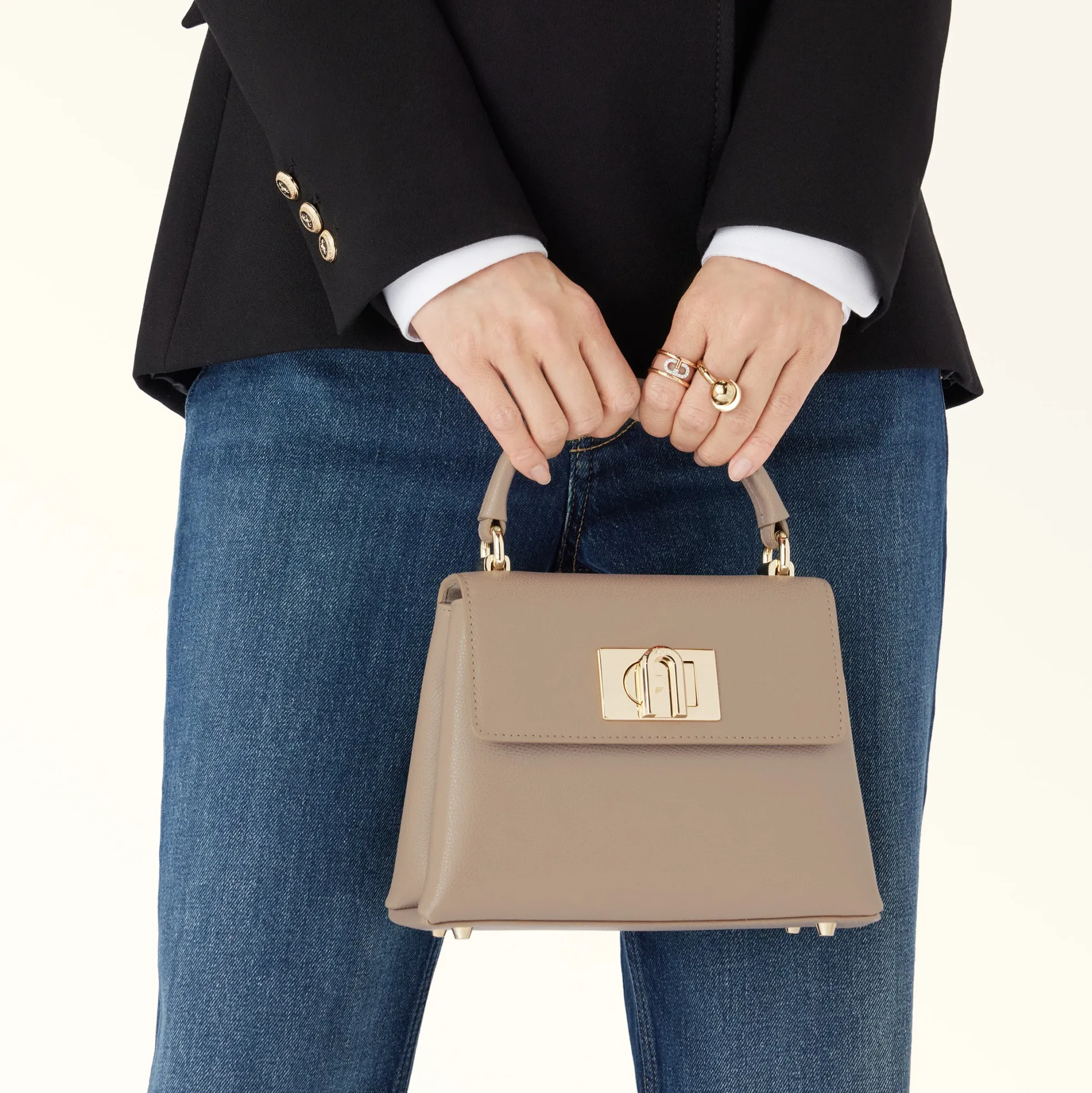 Furla Top Handles|Crossbodies<1927 Top Handle MINI stucco gray