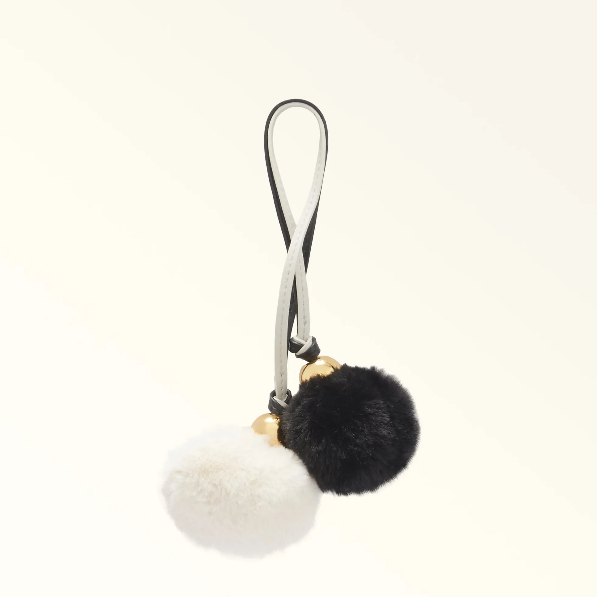 Furla Keyrings|Keyrings<Allegra Charm bianco+nero