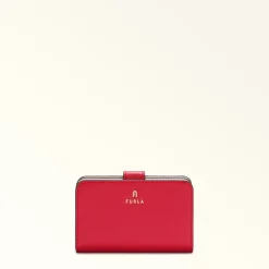 Furla Small Wallets|Wallets<Camelia Compact Wallet M ruby+corolla int.