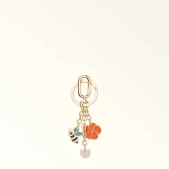 Furla Keyrings|Keyrings<Crystal Keyring color gold+paprika+azalea