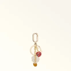 Furla Keyrings|Keyrings<Crystal Keyring panna+lacca+senape