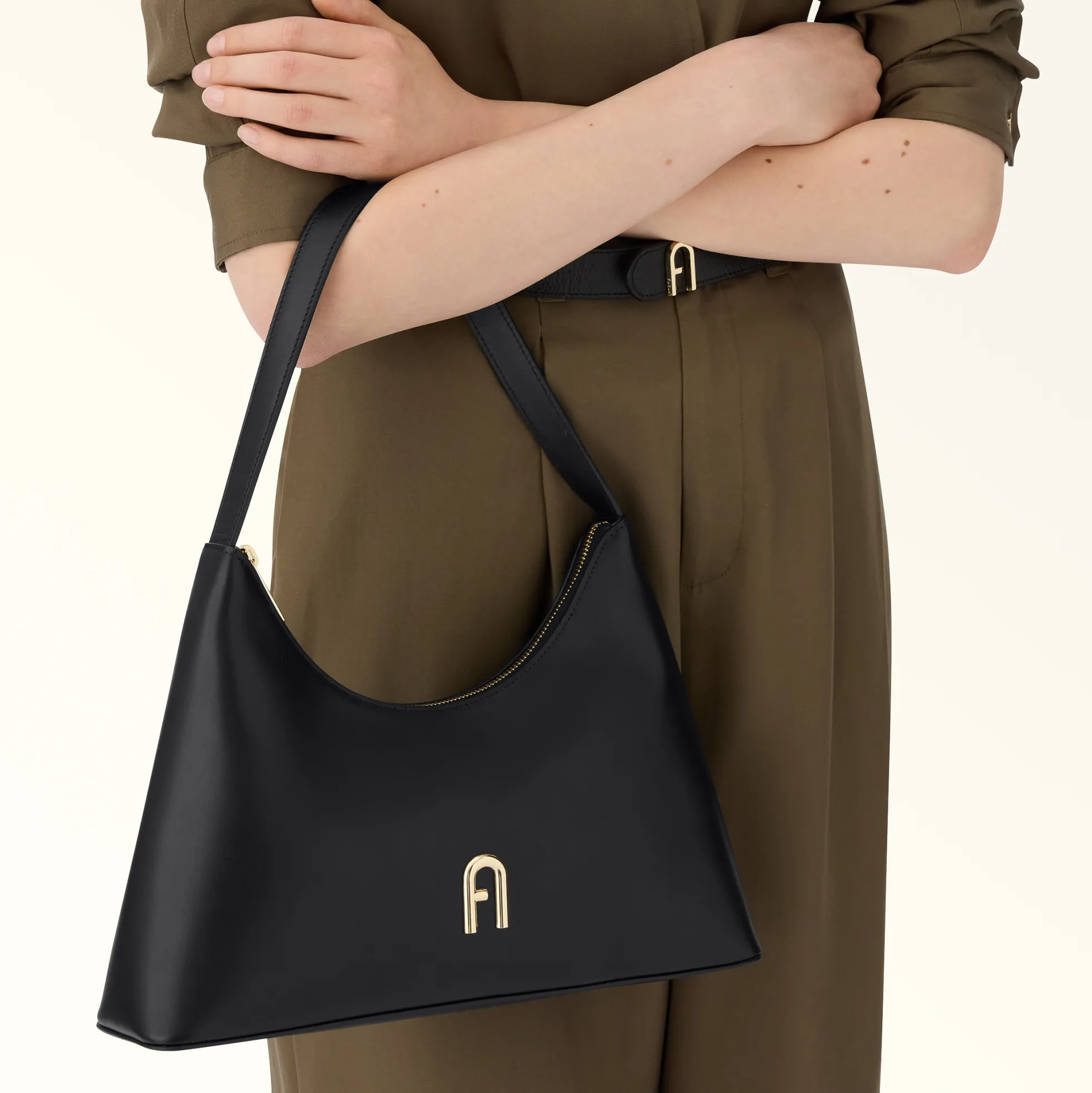 Furla Shoulder Bags|The Black Bag Edit<Diamante Shoulder Bag S nero