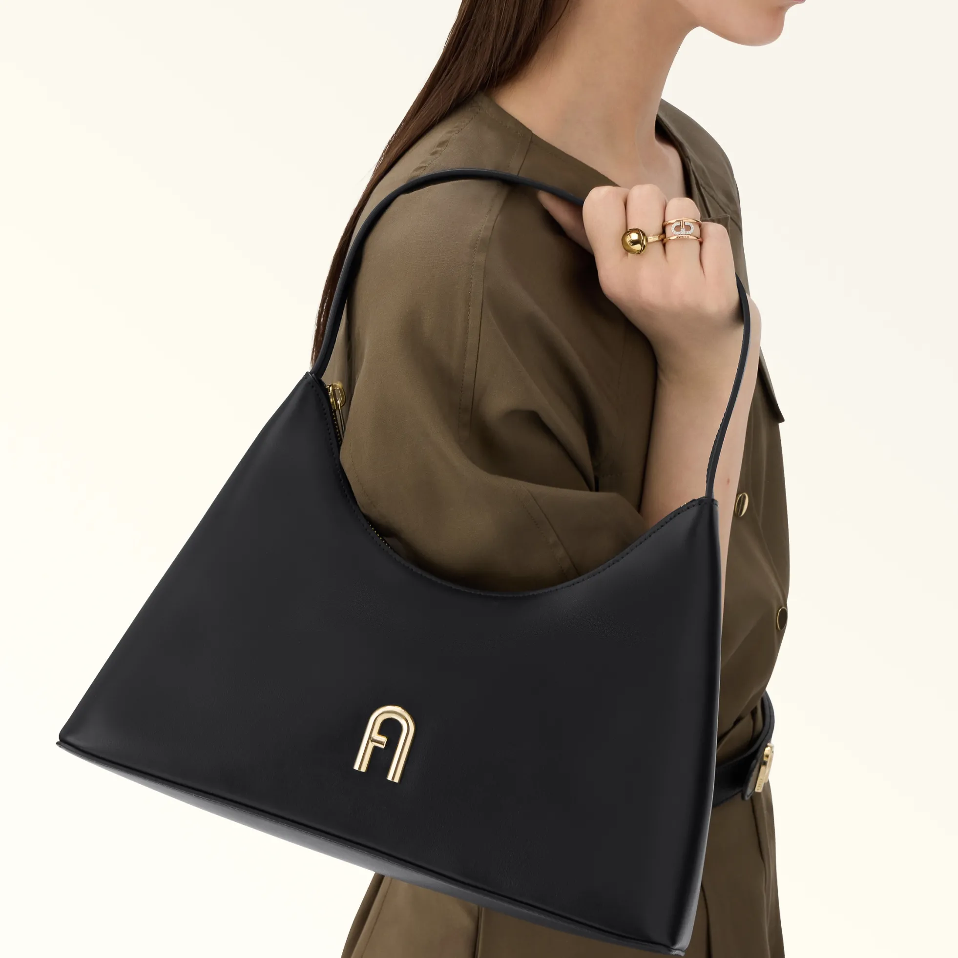 Furla Shoulder Bags|The Black Bag Edit<Diamante Shoulder Bag S nero