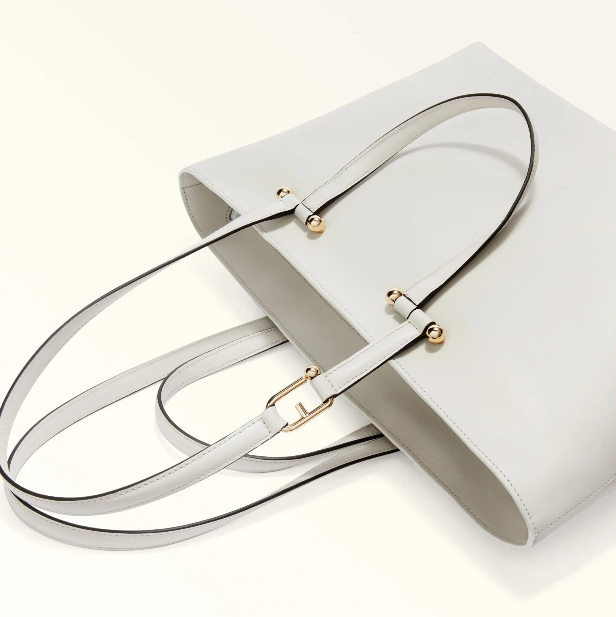 Furla Shoulder Bags|Totes<Duetto Tote L marshmallow+grigio int.