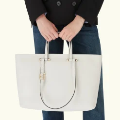 Furla Shoulder Bags|Totes<Duetto Tote L marshmallow+grigio int.