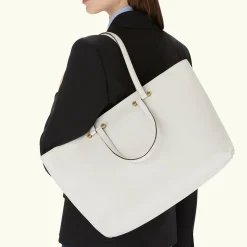 Furla Shoulder Bags|Totes<Duetto Tote L marshmallow+grigio int.