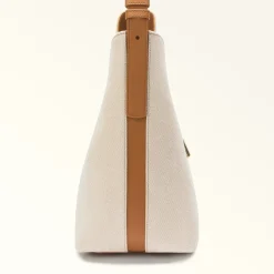 Furla Shoulder Bags|Furla Goccia<Goccia Shoulder Bag M naturale+brandy