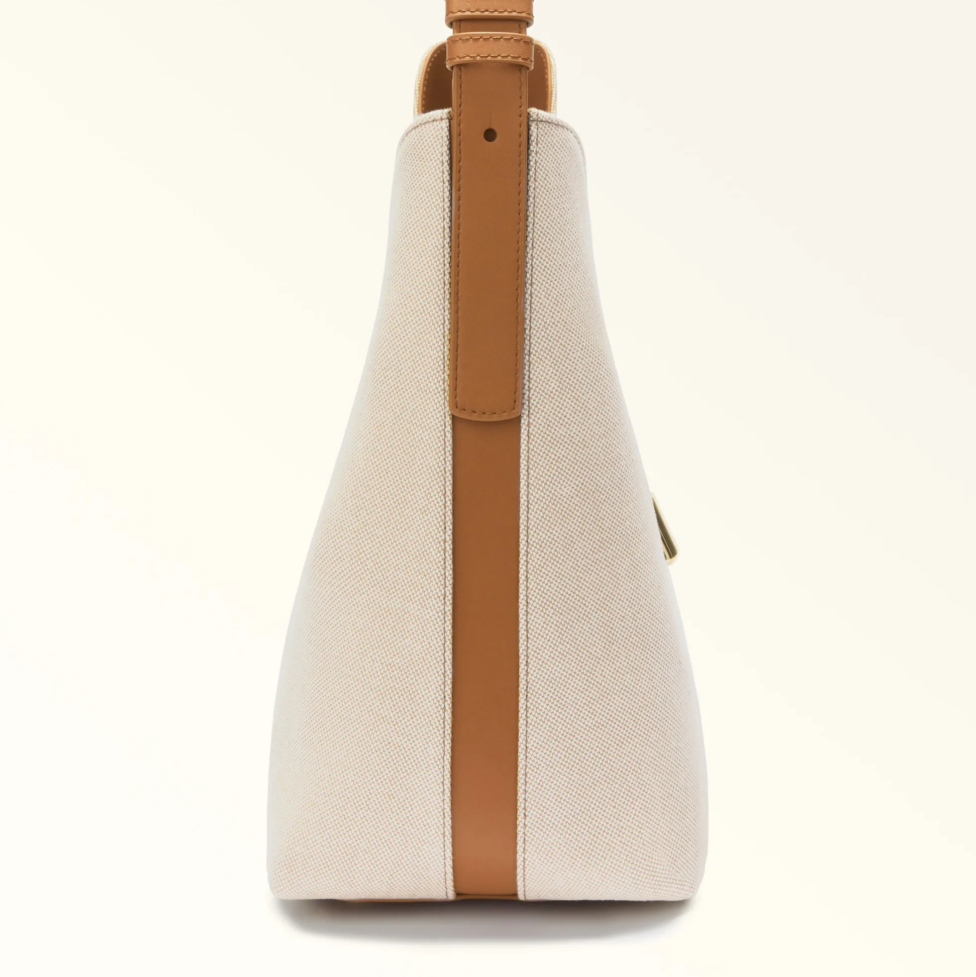 Furla Shoulder Bags|Furla Goccia<Goccia Shoulder Bag M naturale+brandy