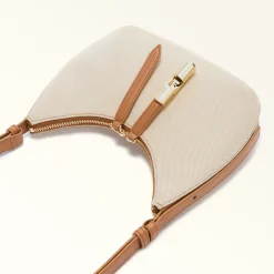 Furla Shoulder Bags|Furla Goccia<Goccia Shoulder Bag S naturale+brandy