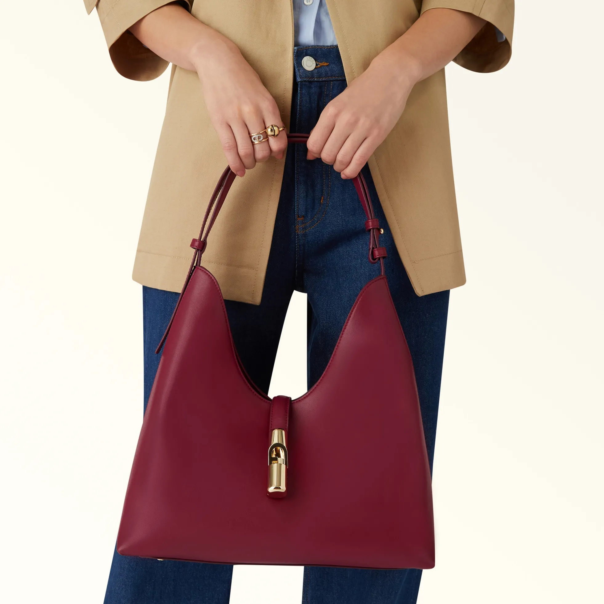 Furla Shoulder Bags|Furla Goccia<Goccia Shoulder Bag M ciliegia d