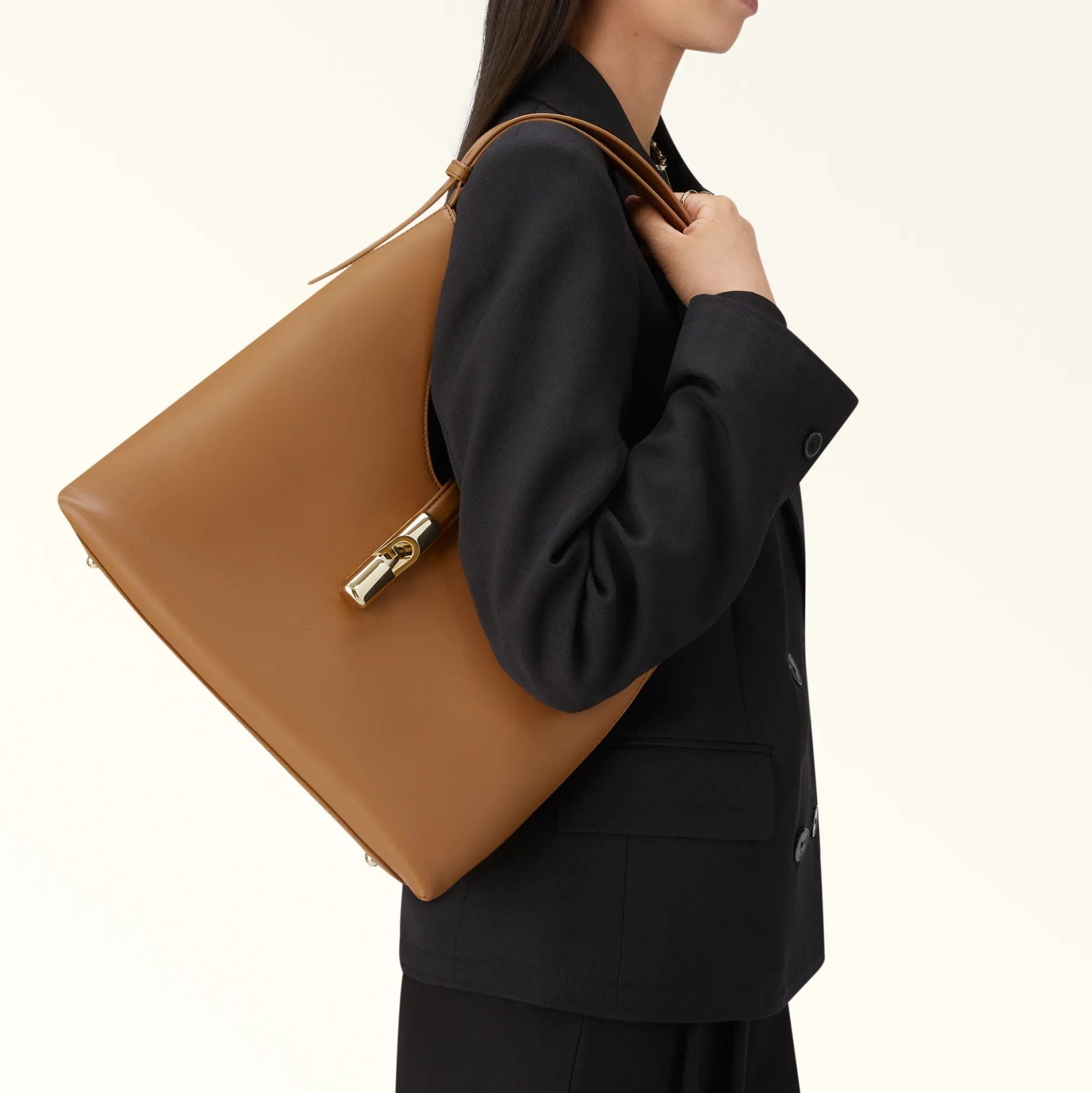 Furla Shoulder Bags|Furla Goccia<Goccia Shoulder Bag M brandy