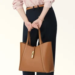 Furla Totes|Furla Goccia<Goccia Tote L brandy