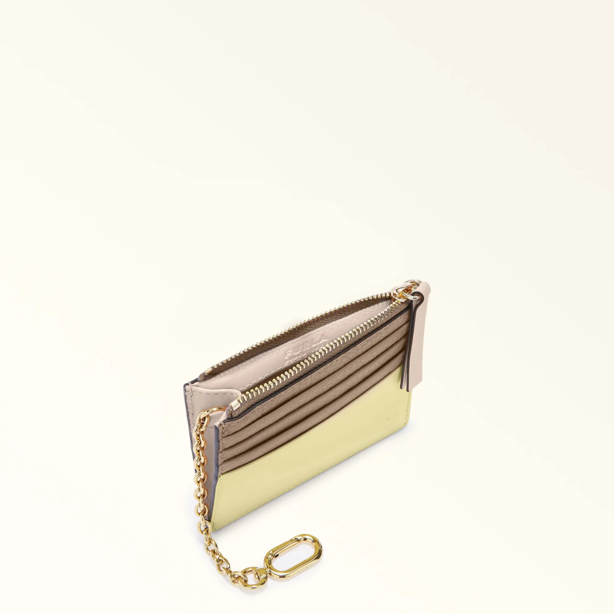 Furla Card Holders|Wallets<Grazia Card Case S stucco gray+freesia+azalea