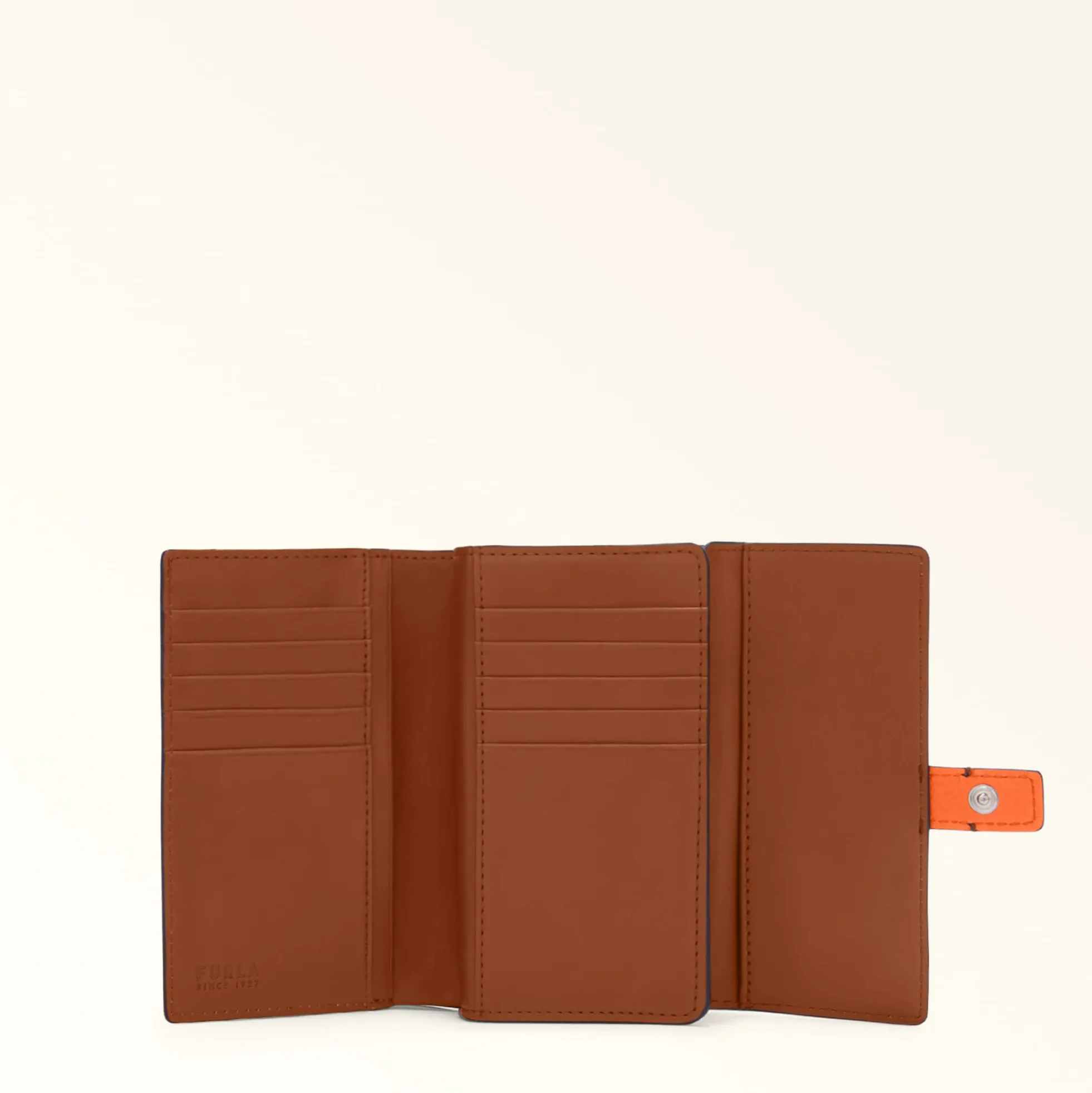 Furla Small Wallets|Wallets<Grazia Compact Wallet M paprika+panna+cognac h