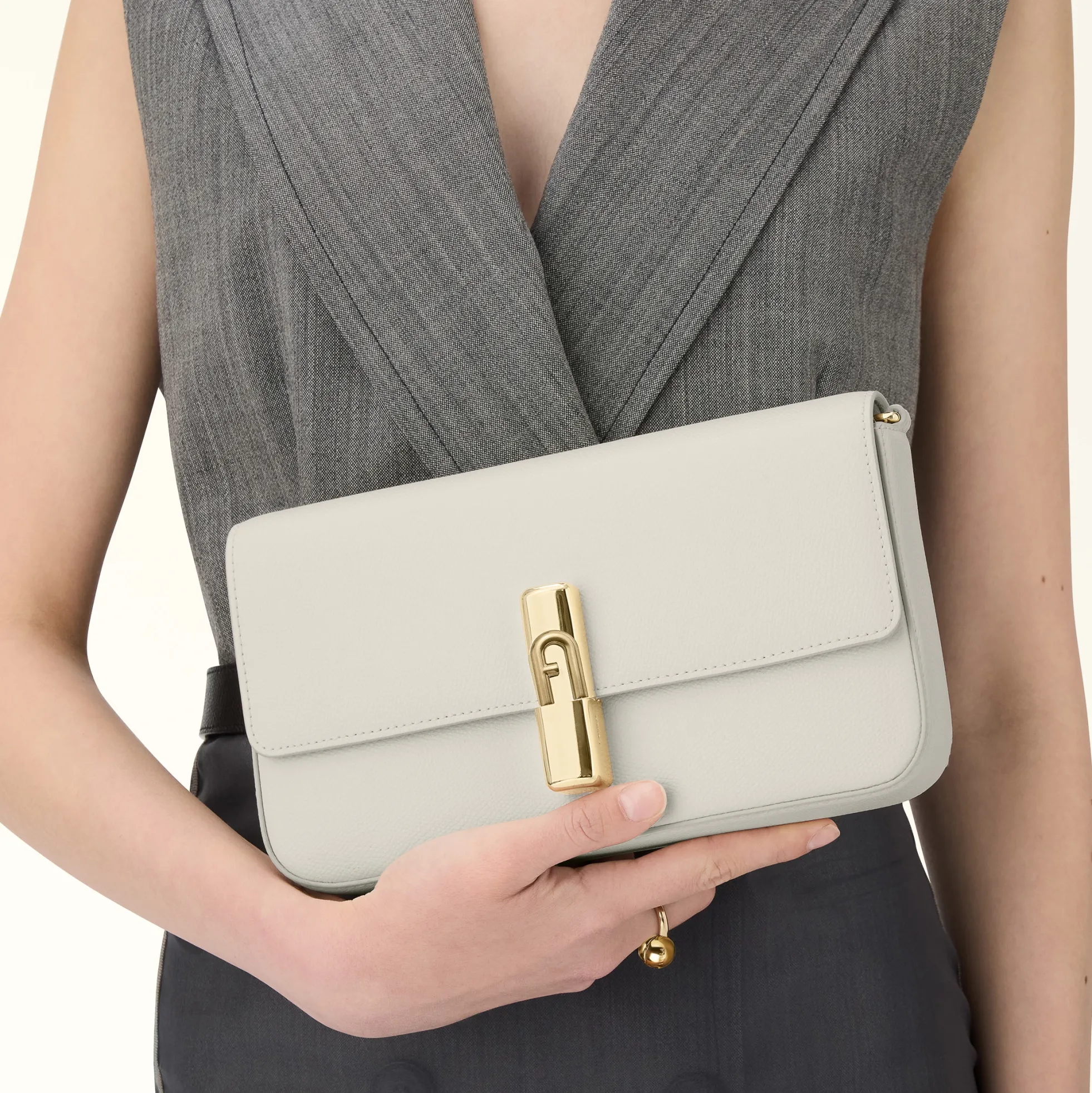 Furla Shoulder Bags|Crossbodies<Iride Crossbody S panna