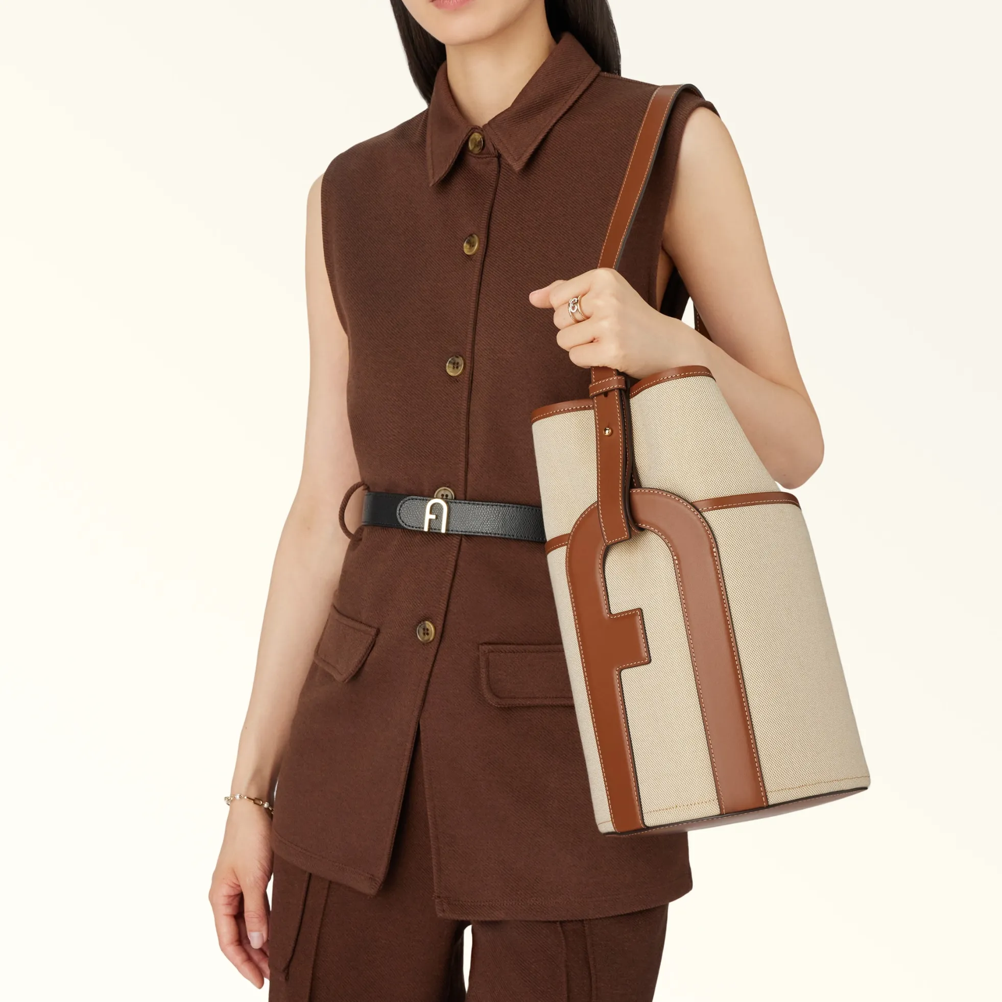 Furla Bucket Bags|Shoulder Bags<Lido Bucket Bag M toni cognac