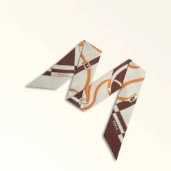 Furla Scarves<Metropolis Bandeau cioccolato+panna