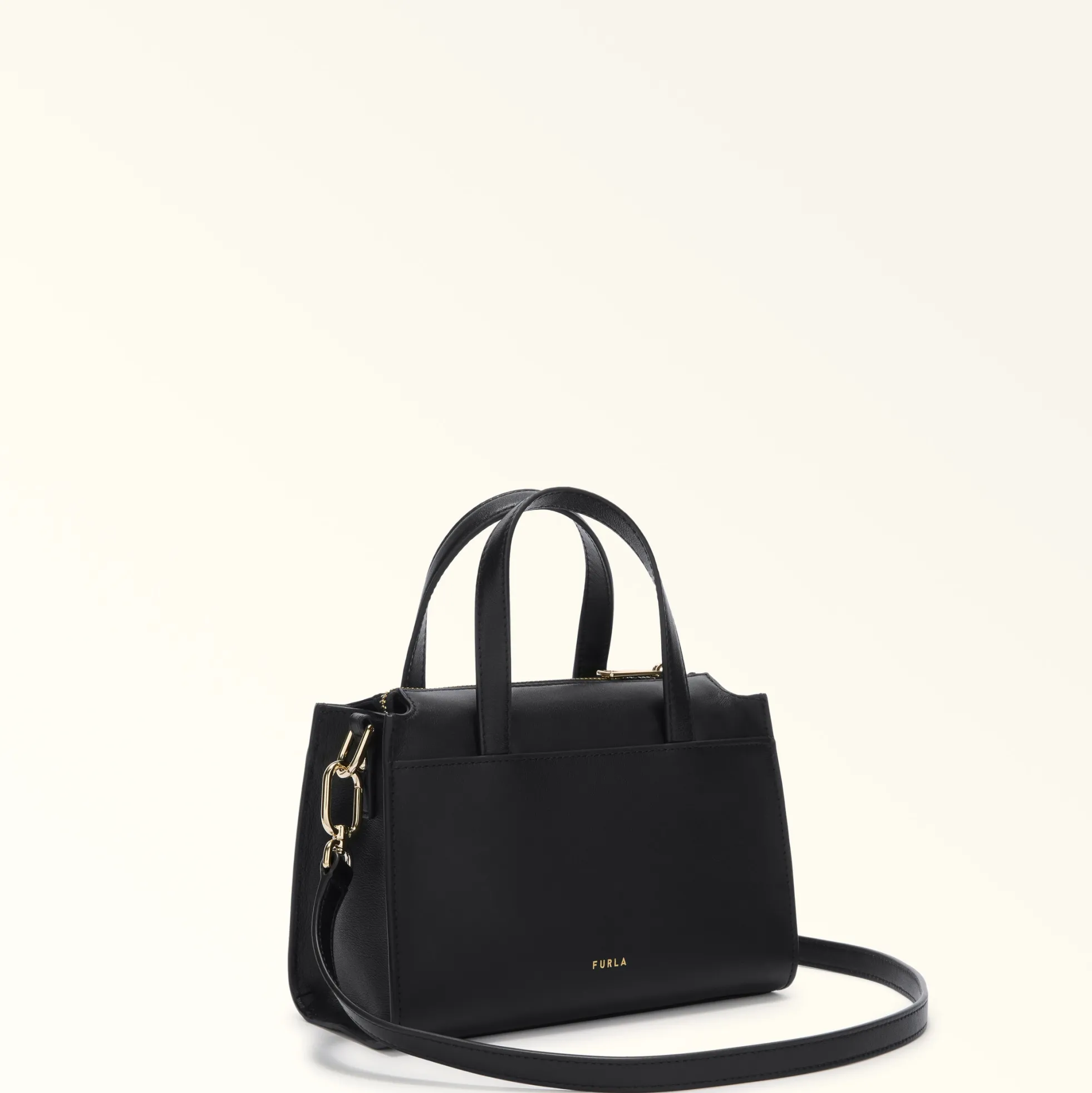 Furla The Black Bag Edit|Top Handles<Nuvola Boston Bag S nero