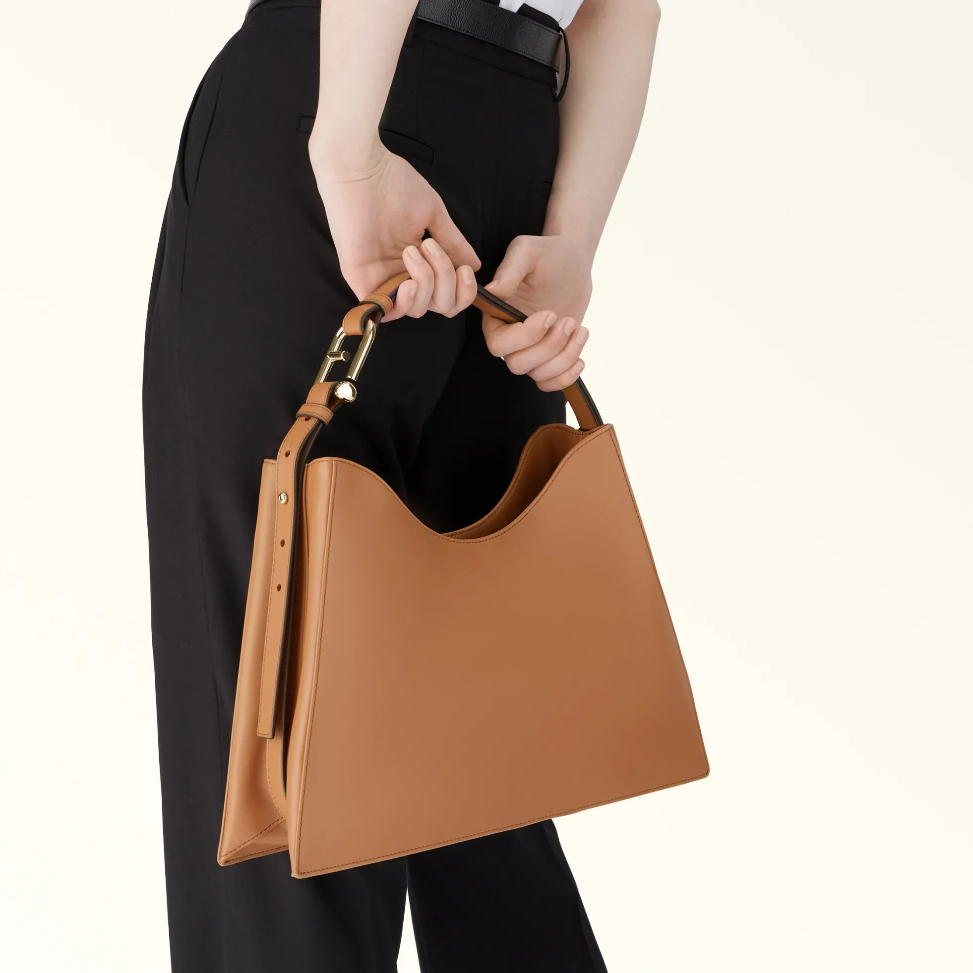 Furla Maxi Bags|Shoulder Bags<Nuvola Shoulder Bag L brandy
