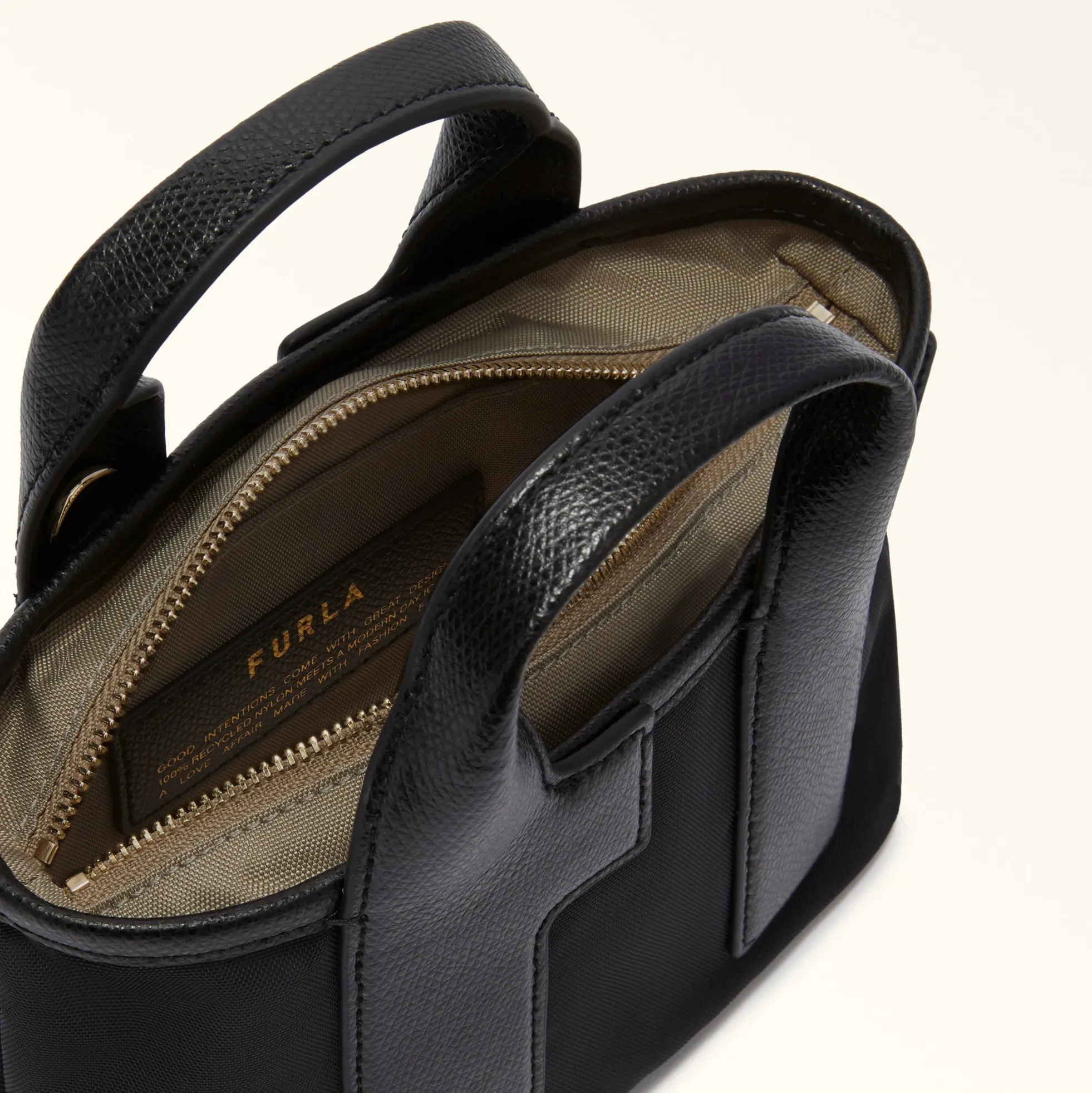Furla Mini Bags And Pouches|Mini Bags And Pouches<Piuma Mini Bag nero+vetiver