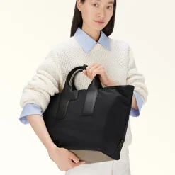 Furla Top Handles|Crossbodies<Piuma Tote L nero+vetiver