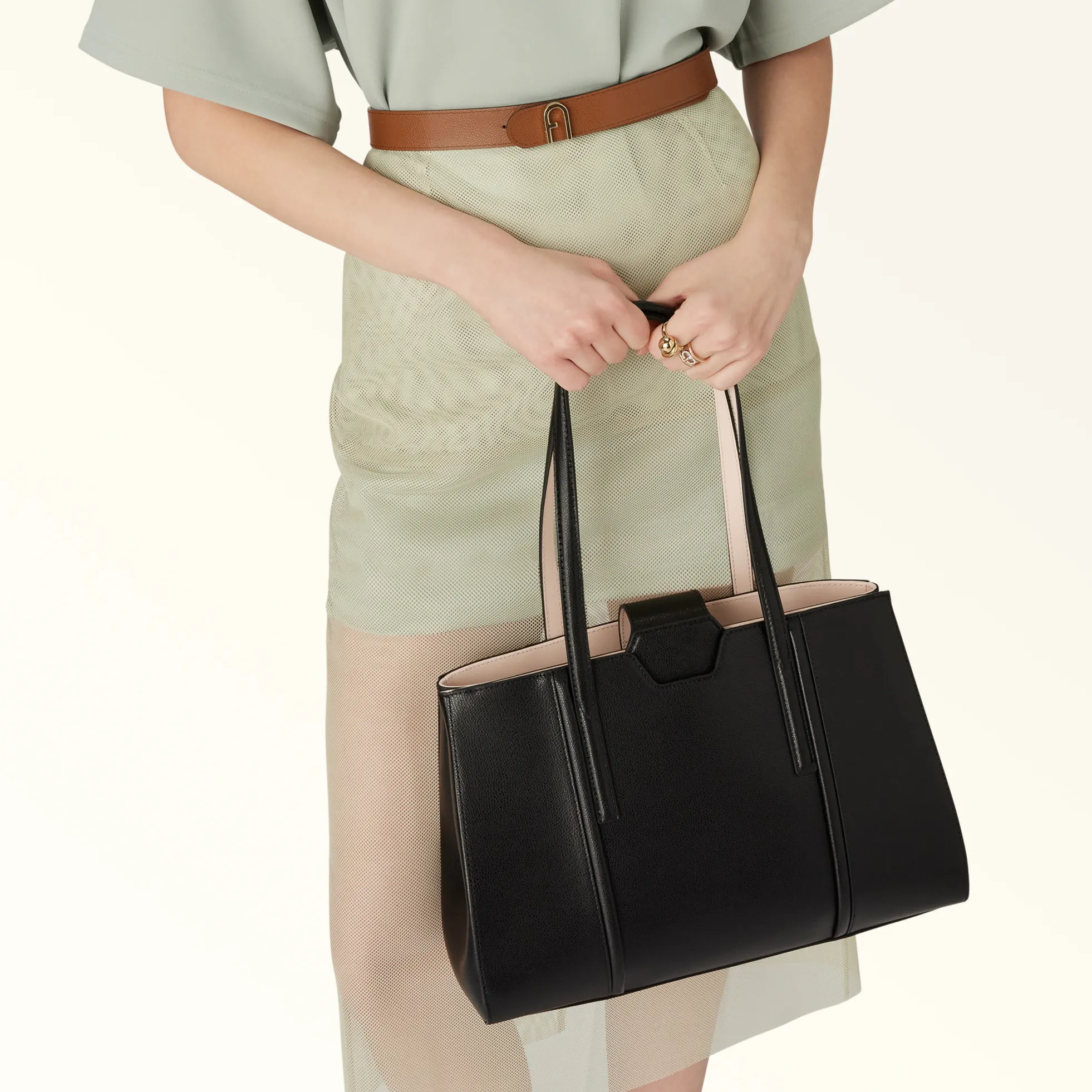 Furla The Black Bag Edit|Maxi Bags<Riva Tote L nero