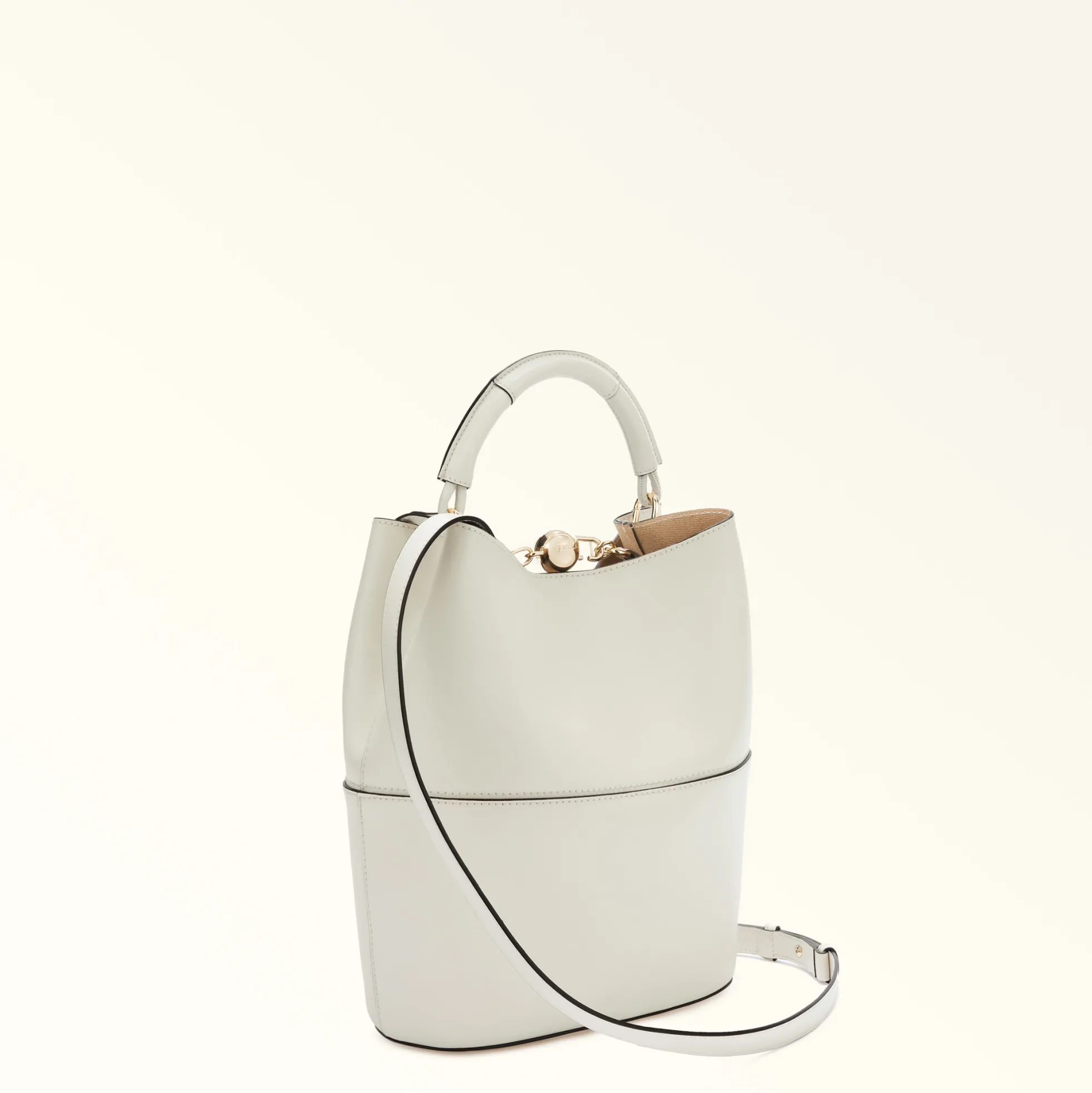 Furla Bucket Bags|Top Handles<Sfera Bucket Bag S panna+avena int.