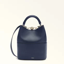 Furla Bucket Bags|Top Handles<Sfera Bucket Bag S mediterraneo+grigio int.