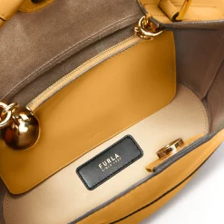 Furla Bucket Bags|Top Handles<Sfera Bucket Bag S senape+vaniglia int.