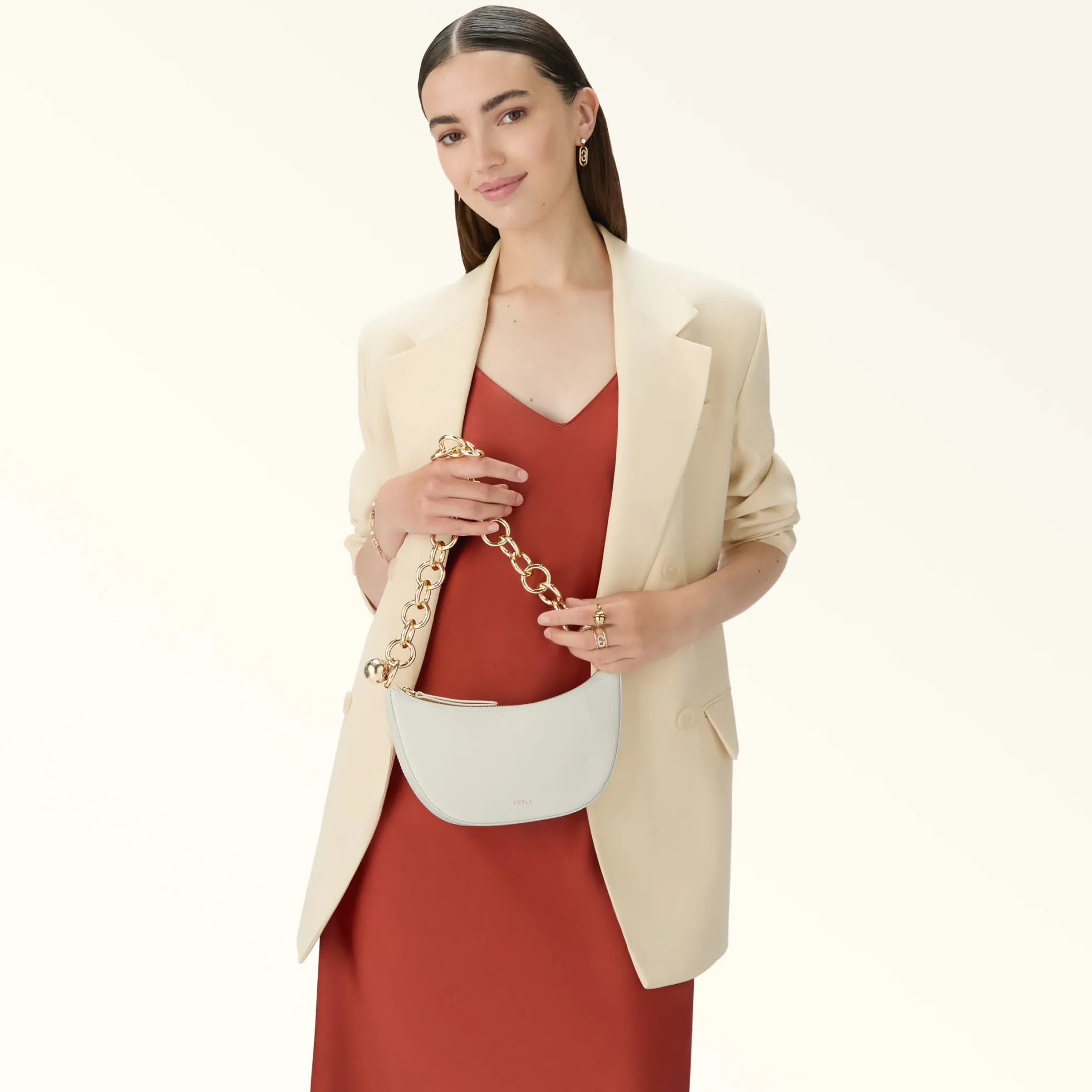 Furla Mini Bags And Pouches|Mini Bags And Pouches<Sfera Mini Bag panna