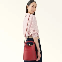 Furla Bucket Bags|Mini Bags And Pouches<Sfera Mini Bag lacca+azalea int.