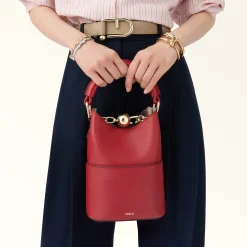Furla Bucket Bags|Mini Bags And Pouches<Sfera Mini Bag lacca+azalea int.