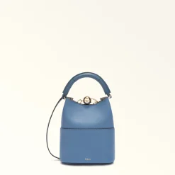 Furla Bucket Bags|Mini Bags And Pouches<Sfera Mini Bag jeans+grigio int.