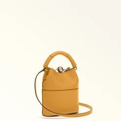 Furla Bucket Bags|Mini Bags And Pouches<Sfera Mini Bag senape+vaniglia int.