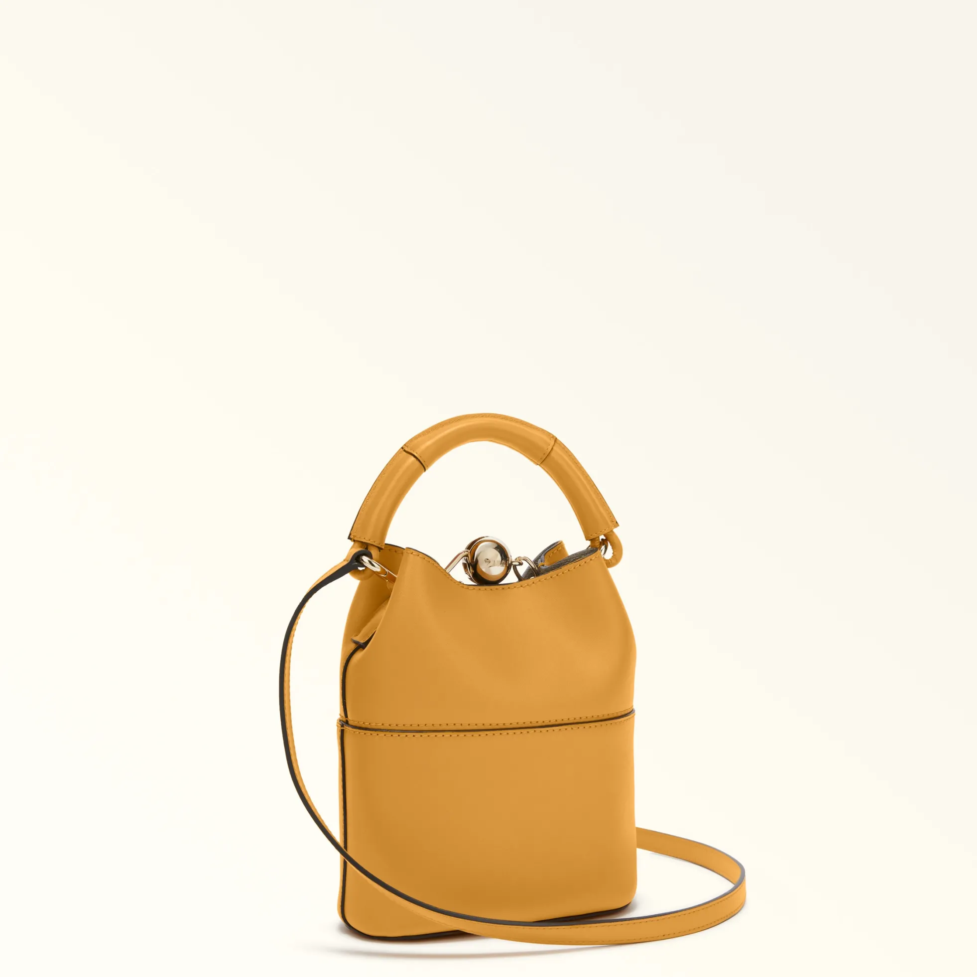 Furla Bucket Bags|Mini Bags And Pouches<Sfera Mini Bag senape+vaniglia int.