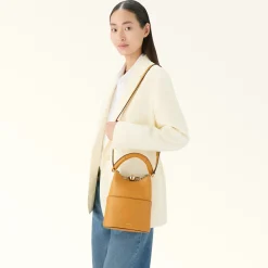 Furla Bucket Bags|Mini Bags And Pouches<Sfera Mini Bag senape+vaniglia int.