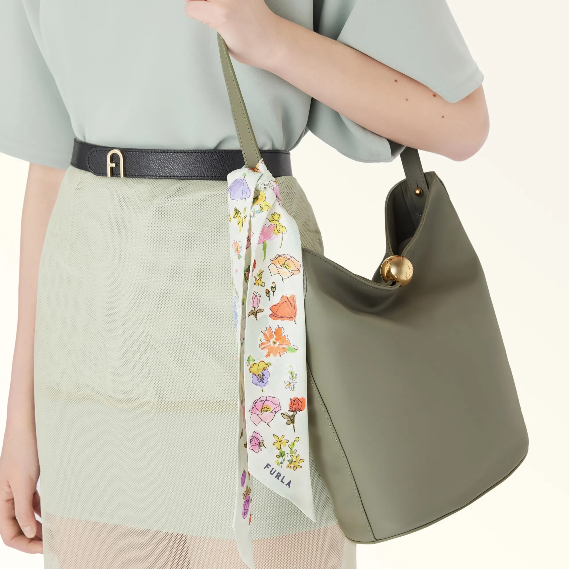 Furla Bucket Bags|Shoulder Bags<Sfera Soft Bucket Bag S agave b