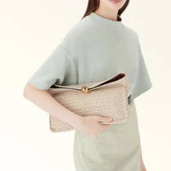 Furla Furla Sfera Soft<Sfera Soft Clutch M naturale