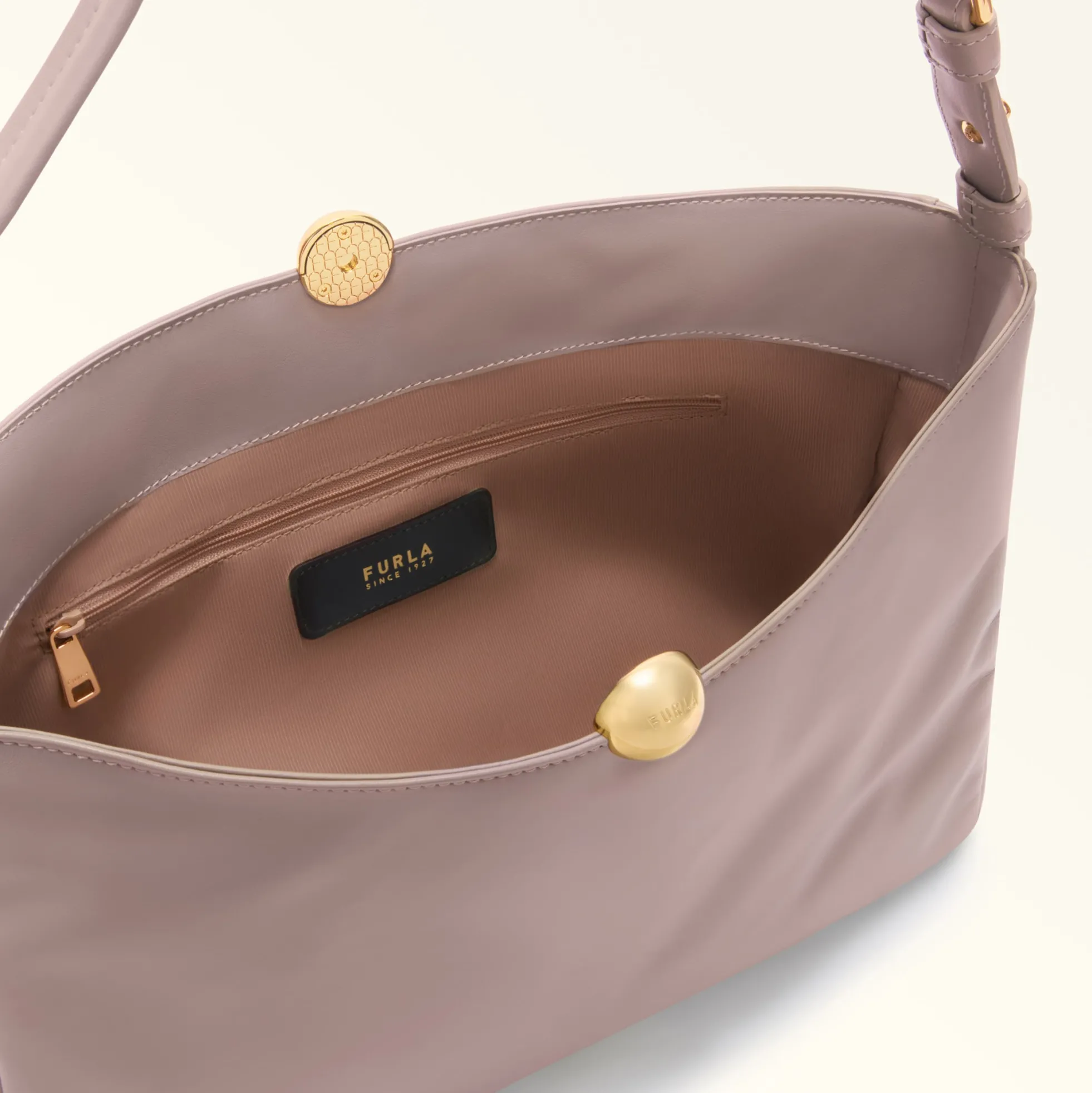 Furla Maxi Bags|Shoulder Bags<Sfera Soft Shoulder Bag L mauve