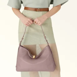 Furla Maxi Bags|Shoulder Bags<Sfera Soft Shoulder Bag L mauve