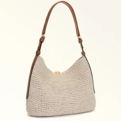 Furla Maxi Bags|Shoulder Bags<Sfera Soft Shoulder Bag L naturale+cognac h