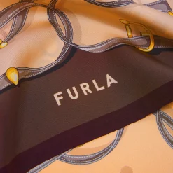 Furla Scarves<Tortona Carré toni cioccolato