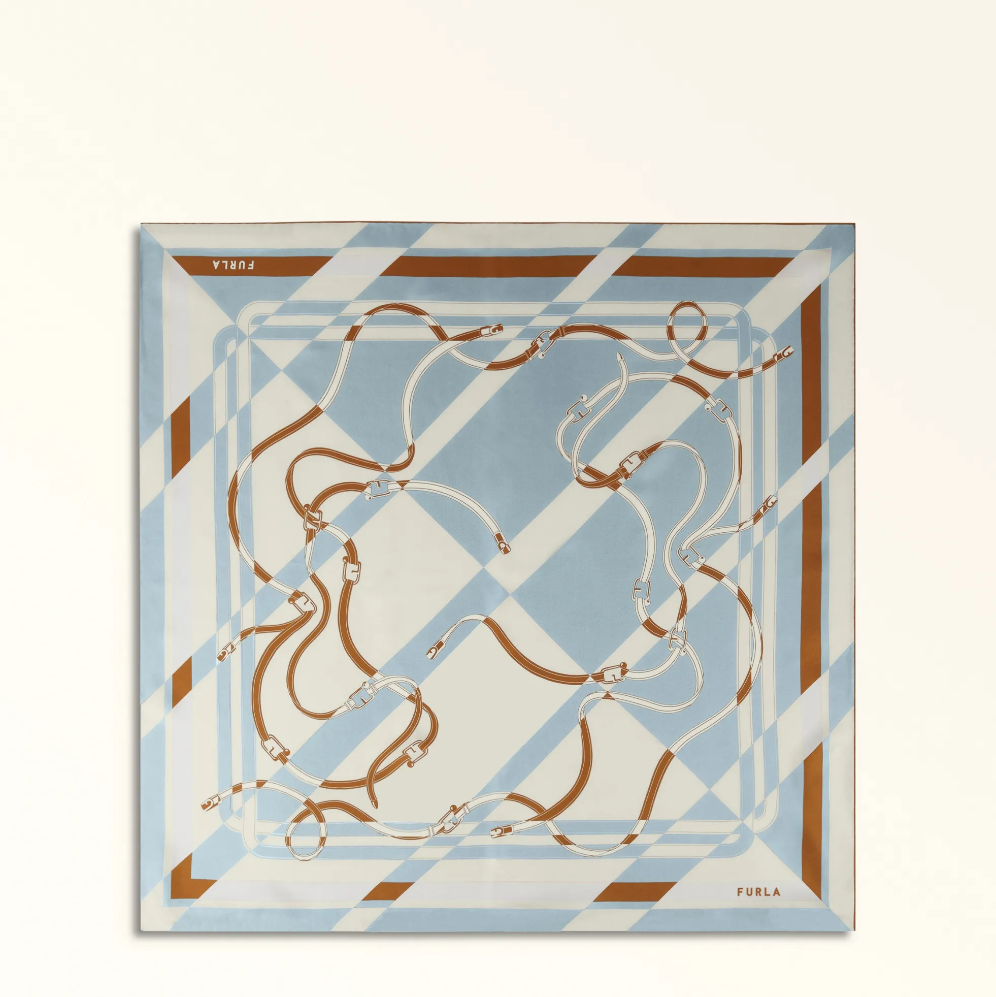 Furla Scarves<Tortona Carré cirro+panna