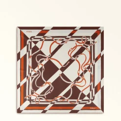 Furla Scarves<Tortona Carré cioccolato+panna